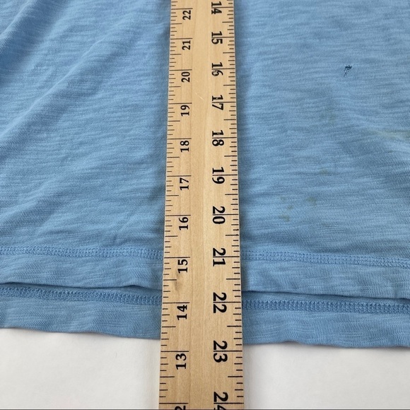 Cremieux Collection Henley Shirt Mens Small Blue Pocket Buttons - Picture 5 of 8